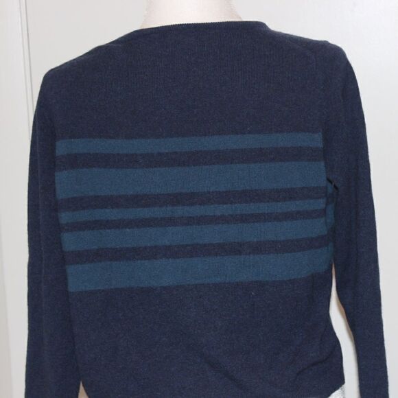 Theory Alayna S Cashmere Blue Pullover Sweater 100% Cashmere Women Size Medium - Picture 8 of 13